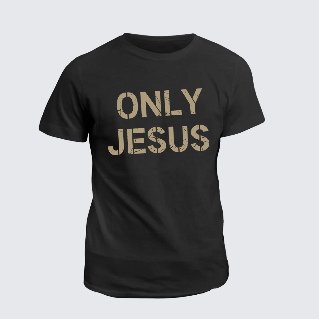 Only Jesus Jesus God Christian Cotton T-Shirt