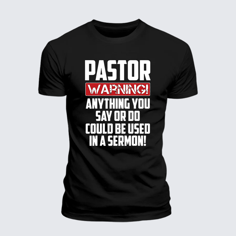 Man Of God Husband Dad Jesus God Christian Cotton T-Shirt