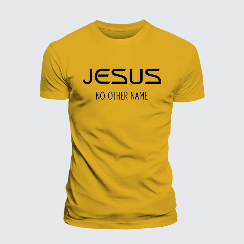 Jesus No Other Name Jesus God Christian Premium Mercerized Cotton Tee