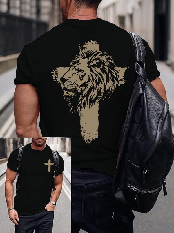 Fearless in Faith Jesus God Christian Cotton T-Shirt