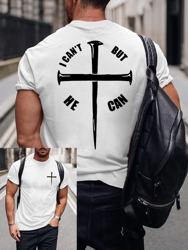 But He Can Jesus God Christian Cotton T-Shirt