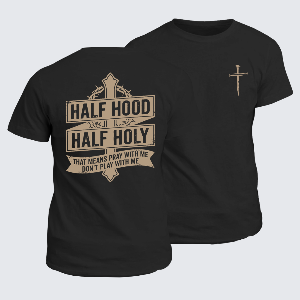 Man Of God Husband Dad Jesus God Christian Cotton T-Shirt