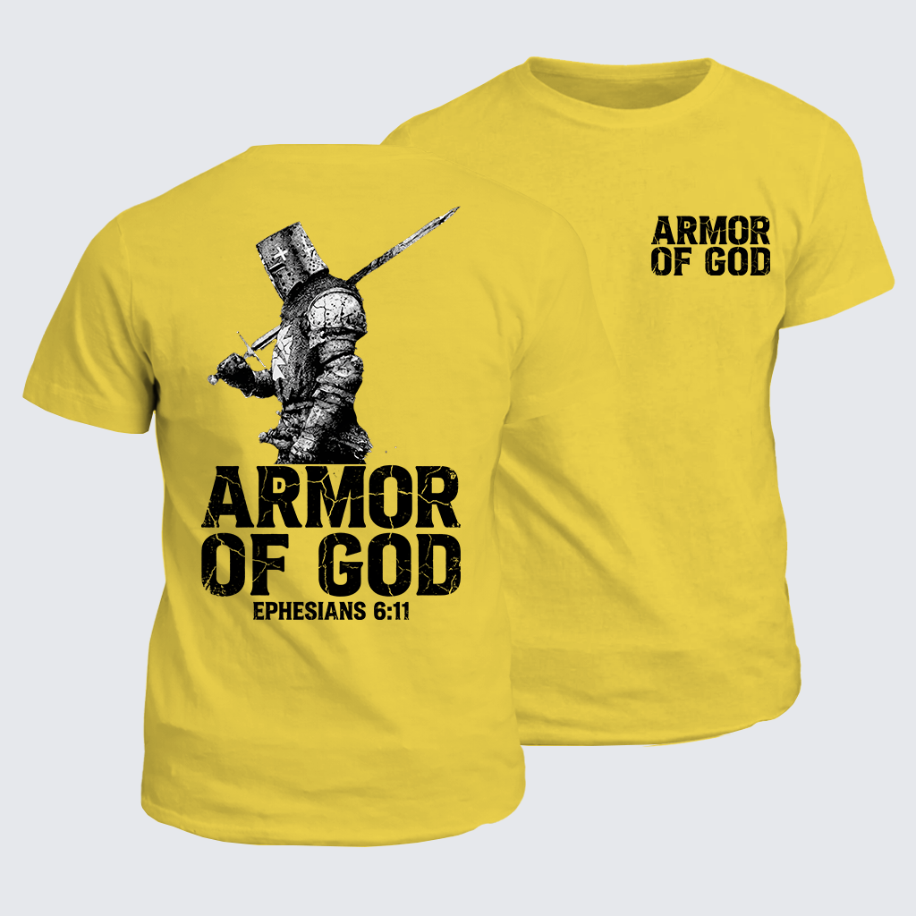 Armor of God Jesus God Christian Cotton T-Shirt