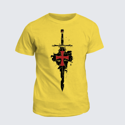 Holy Shield Jesus God Christian Cotton T-Shirt