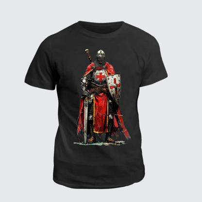 Crusaders Jesus God Christian Cotton T-Shirt