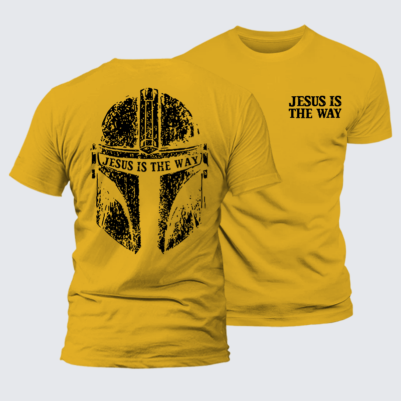 Jesus Is The Way Jesus God Christian Premium Mercerized Cotton Tee