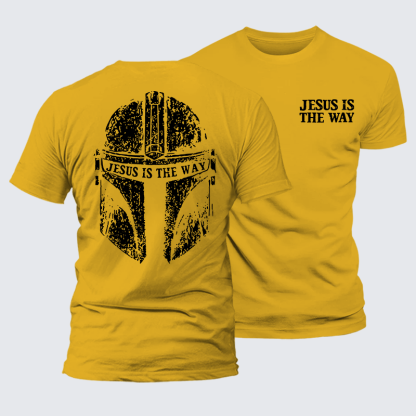 Jesus Is The Way Jesus God Christian Premium Mercerized Cotton Tee