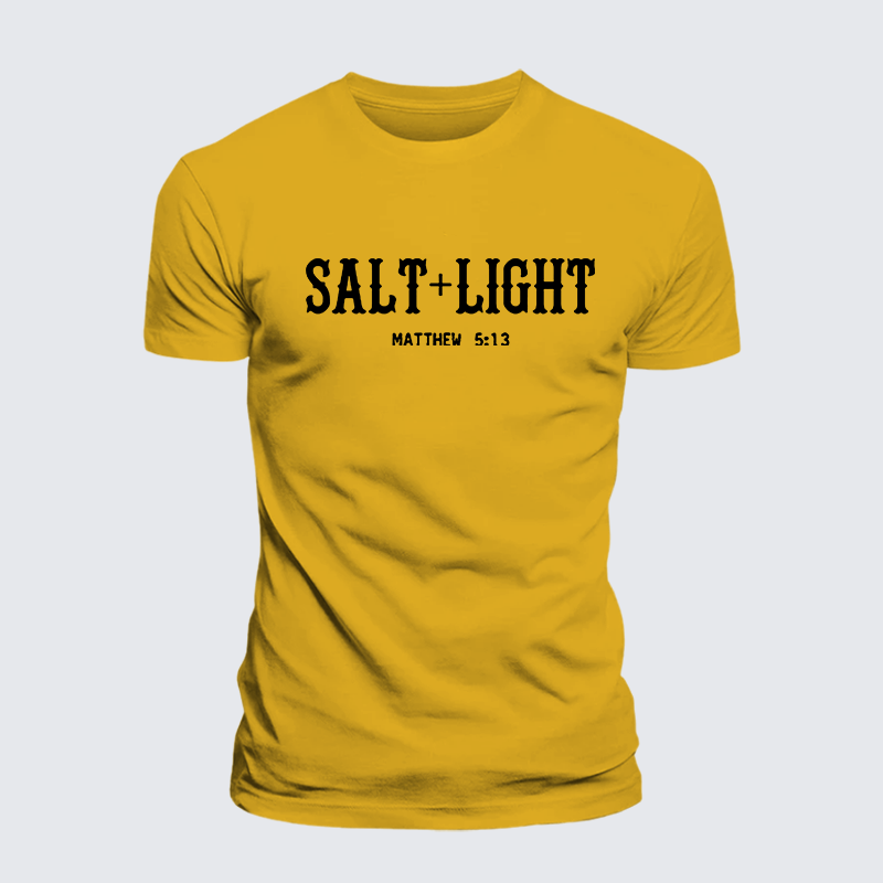 Salt & Light Jesus God Christian Premium Mercerized Cotton Tee