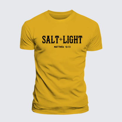 Salt & Light Jesus God Christian Premium Mercerized Cotton Tee