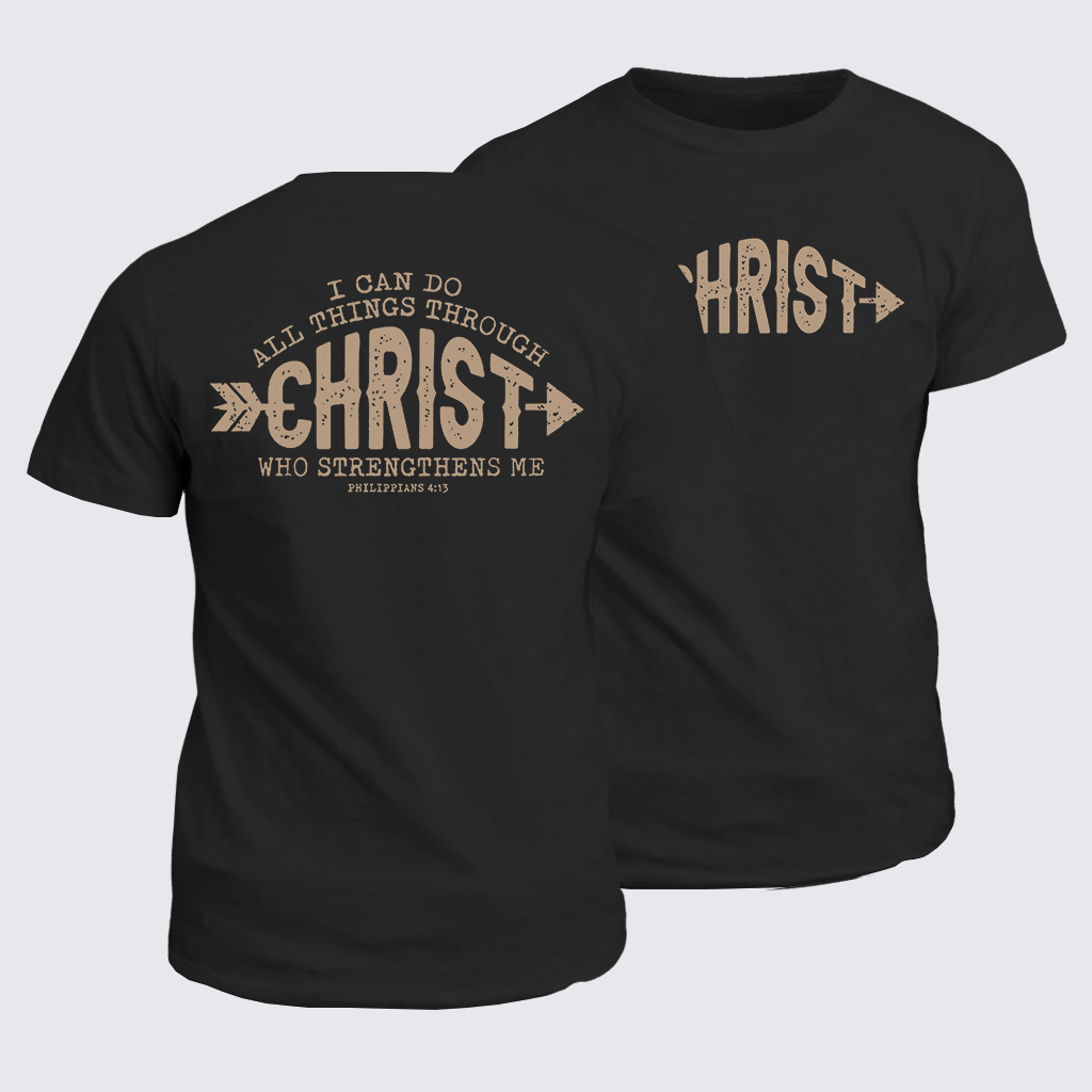 Man Of God Husband Dad Jesus God Christian Cotton T-Shirt