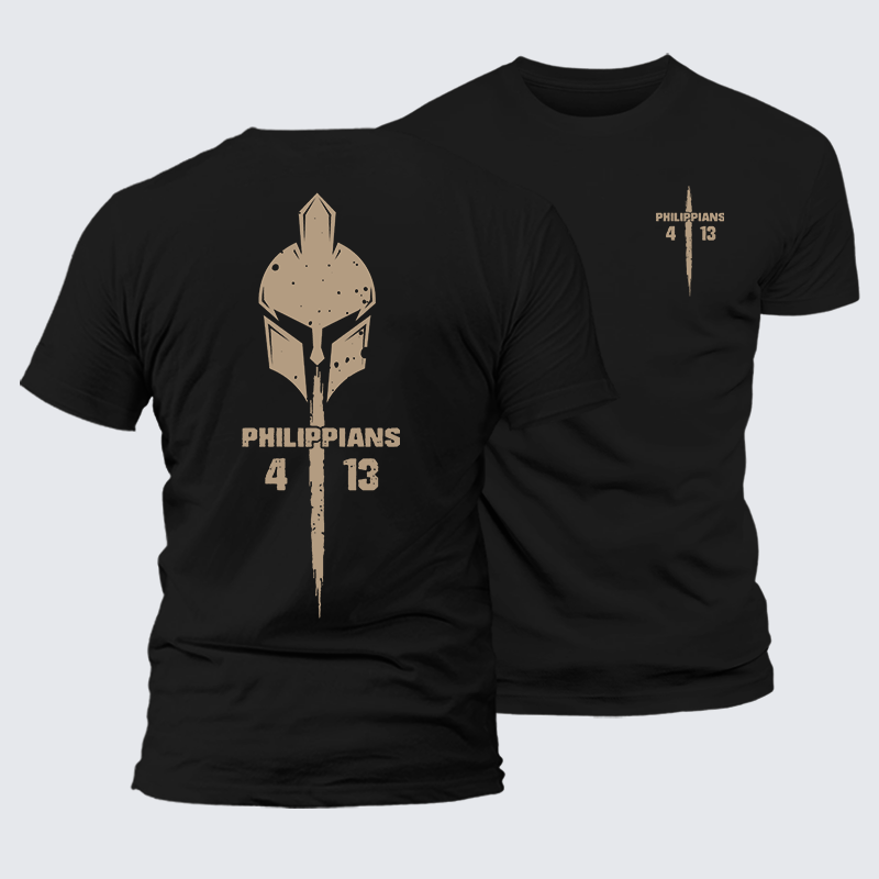 Man Of God Husband Dad Jesus God Christian Cotton T-Shirt