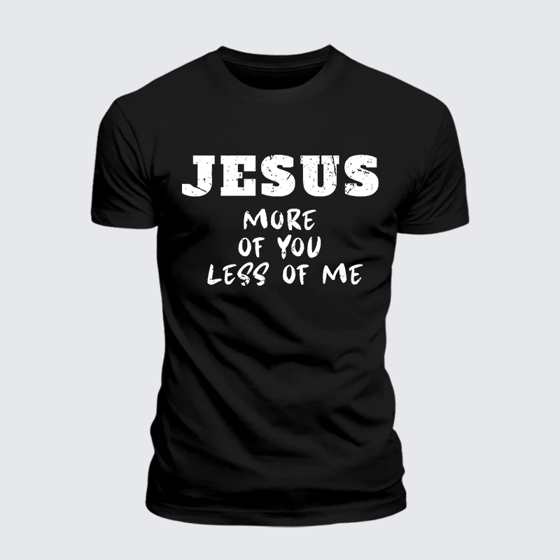 Man Of God Husband Dad Jesus God Christian Cotton T-Shirt