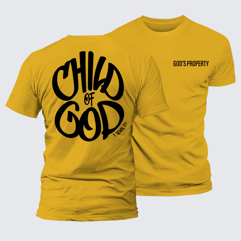 Child Of God Jesus God Christian Premium Mercerized Cotton Tee