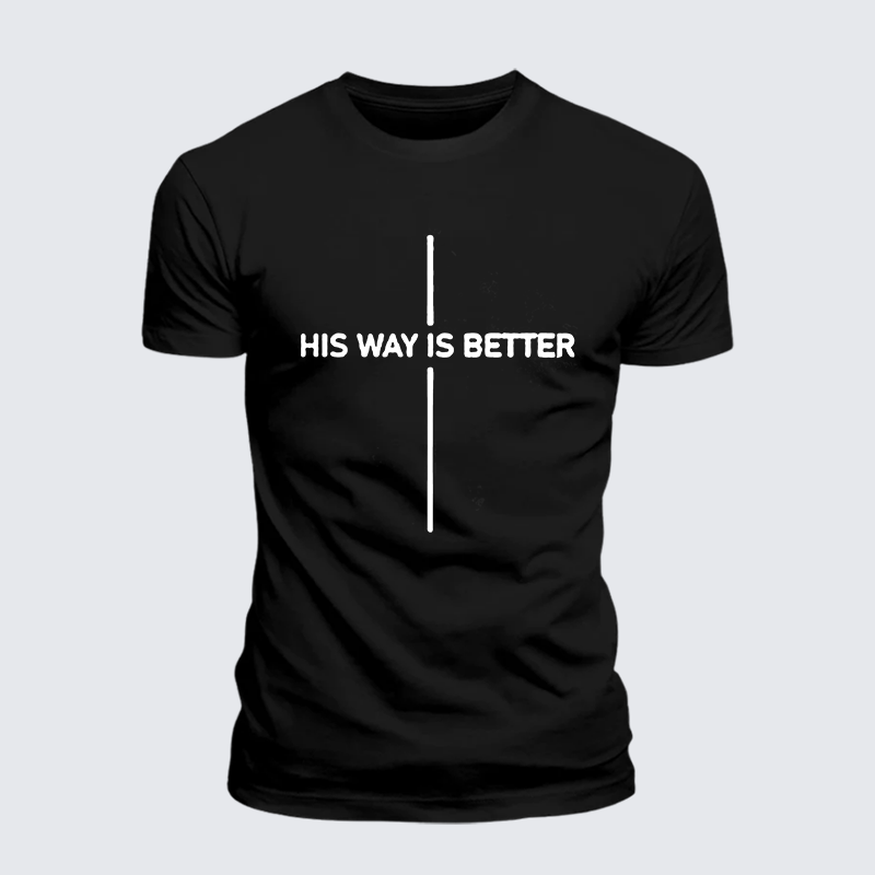 Man Of God Husband Dad Jesus God Christian Cotton T-Shirt