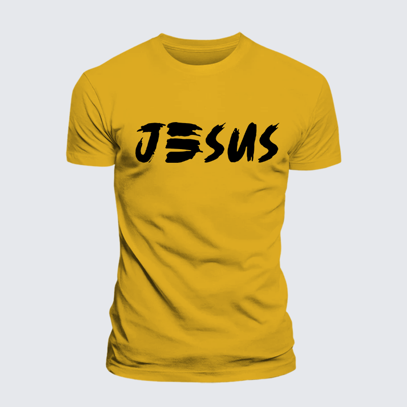 Jesus God Christian Premium Mercerized Cotton Tee