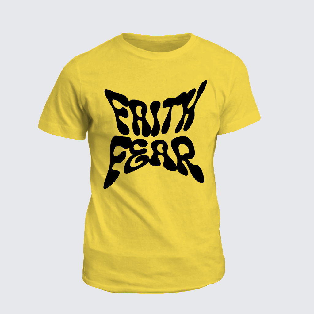 Faith Fear Jesus God Christian Cotton T-Shirt