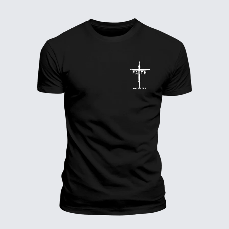 Man Of God Husband Dad Jesus God Christian Cotton T-Shirt