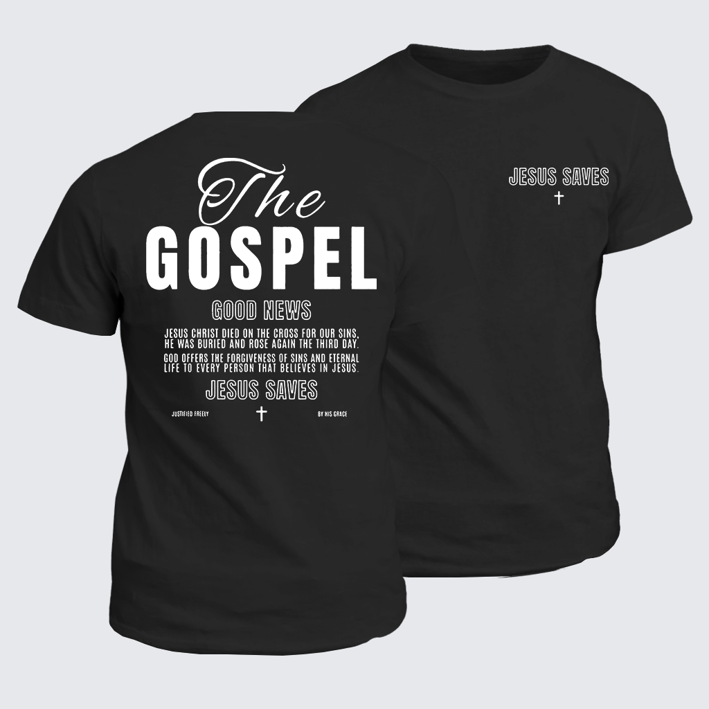 The Gospel Jesus God Christian Cotton T-Shirt