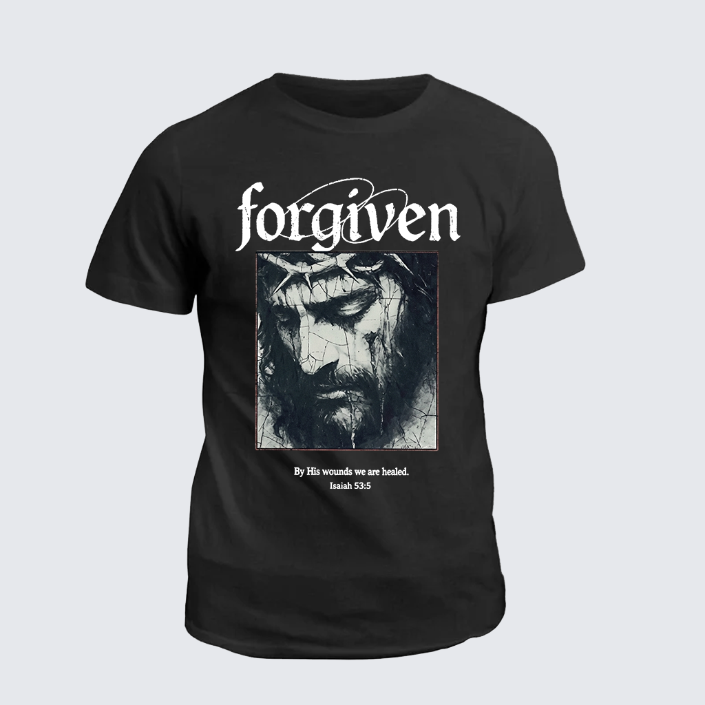 Man Of God Husband Dad Jesus God Christian Cotton T-Shirt