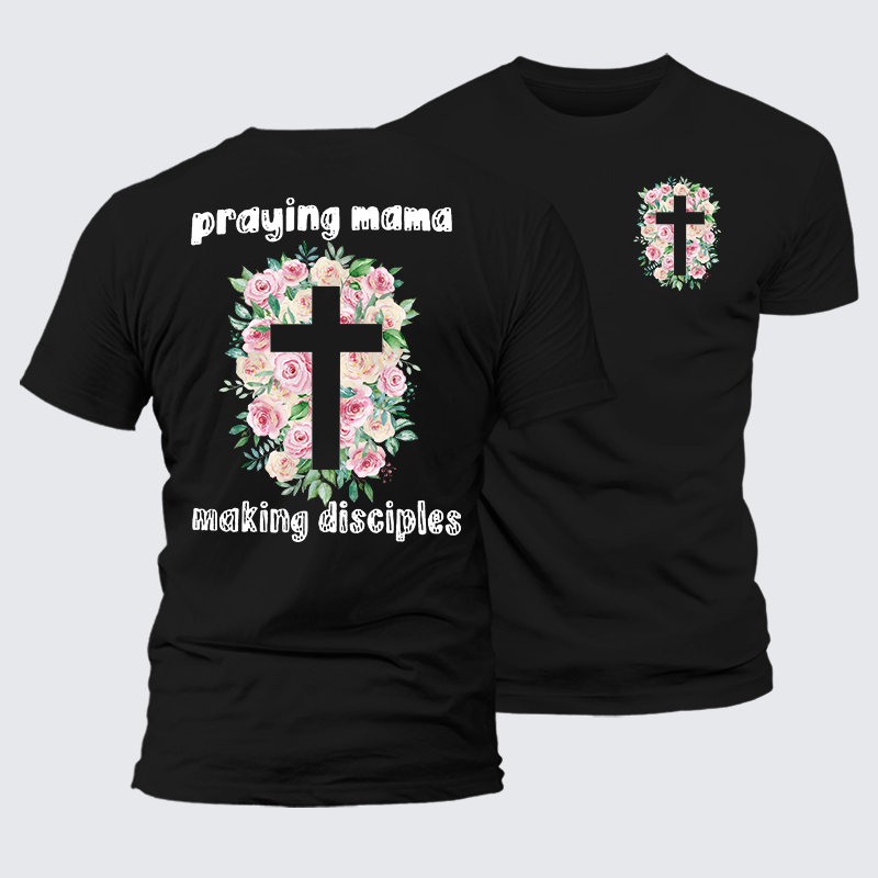 Man Of God Husband Dad Jesus God Christian Cotton T-Shirt