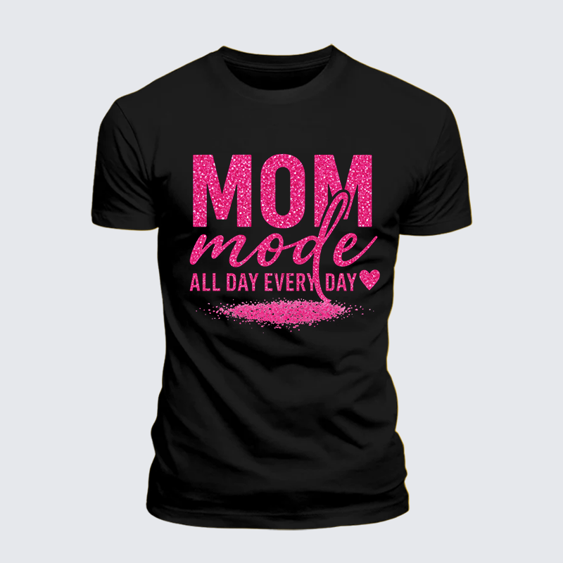 Mom Mode Jesus God Christian Premium Mercerized Cotton Tee