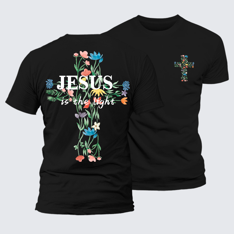 Man Of God Husband Dad Jesus God Christian Cotton T-Shirt