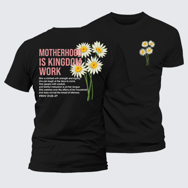 Man Of God Husband Dad Jesus God Christian Cotton T-Shirt
