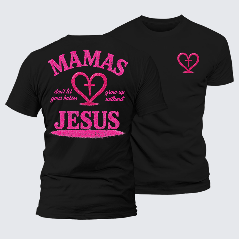 Blossoms Of Faith And Love Jesus God Christian Premium Mercerized Cotton Tee