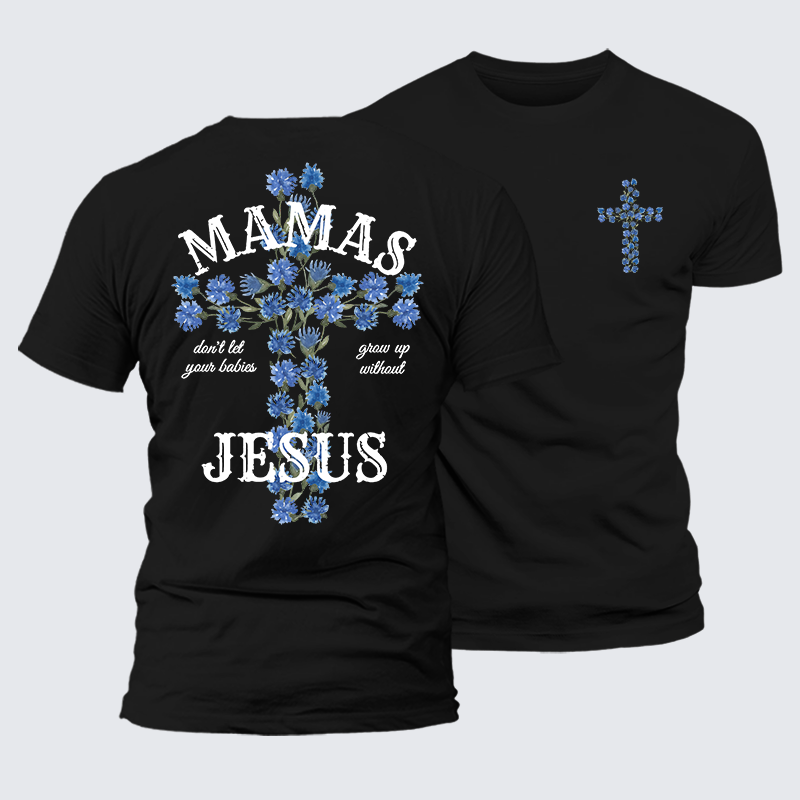 Man Of God Husband Dad Jesus God Christian Cotton T-Shirt