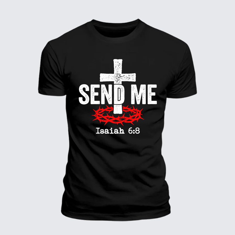 Man Of God Husband Dad Jesus God Christian Cotton T-Shirt