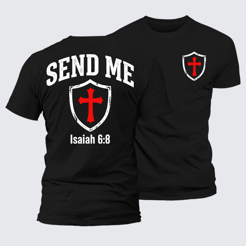 Man Of God Husband Dad Jesus God Christian Cotton T-Shirt