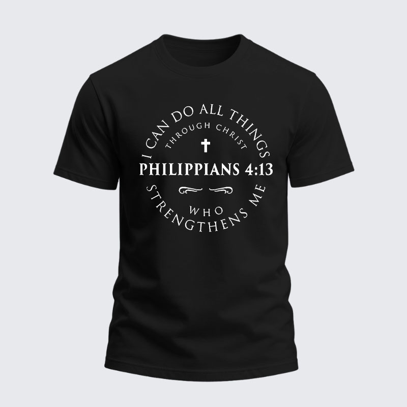 Heavyweight Cotton Tee -Philippians 4:13