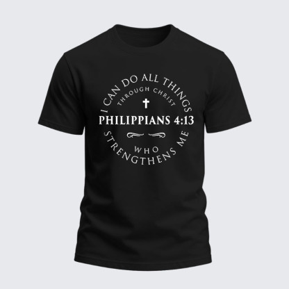 Heavyweight Cotton Tee -Philippians 4:13