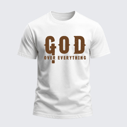 Heavyweight Cotton Tee - God over Everything