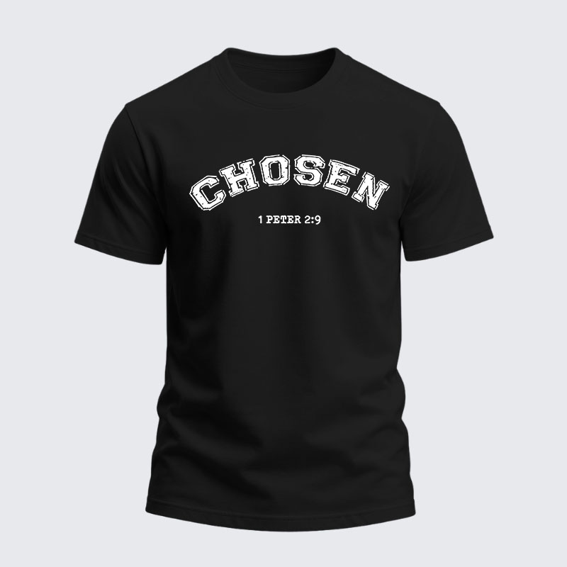 Man Of God Husband Dad Jesus God Christian Cotton T-Shirt