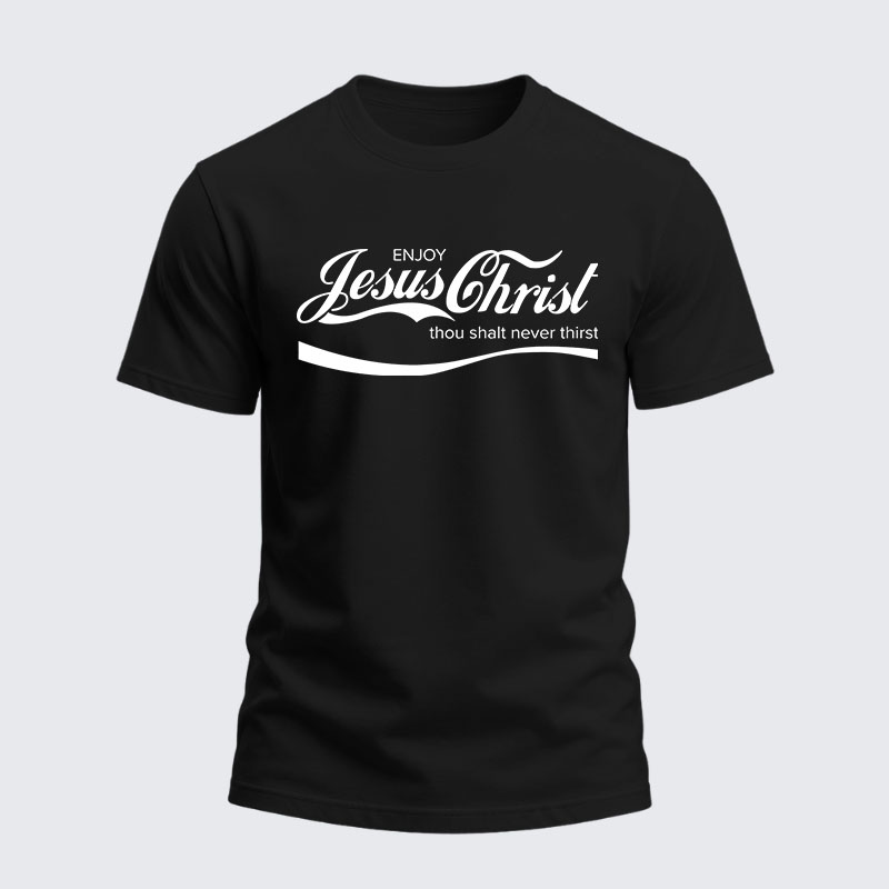 Man Of God Husband Dad Jesus God Christian Cotton T-Shirt