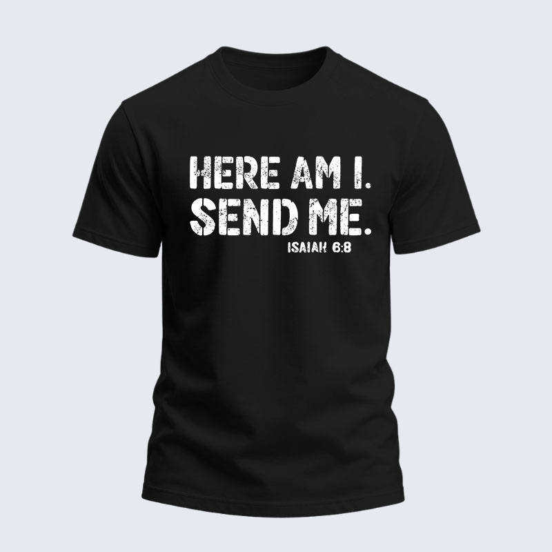 Man Of God Husband Dad Jesus God Christian Cotton T-Shirt