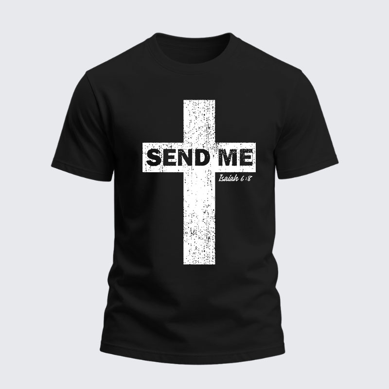 Heavyweight Cotton Tee -Send Me Isaiah 6:8