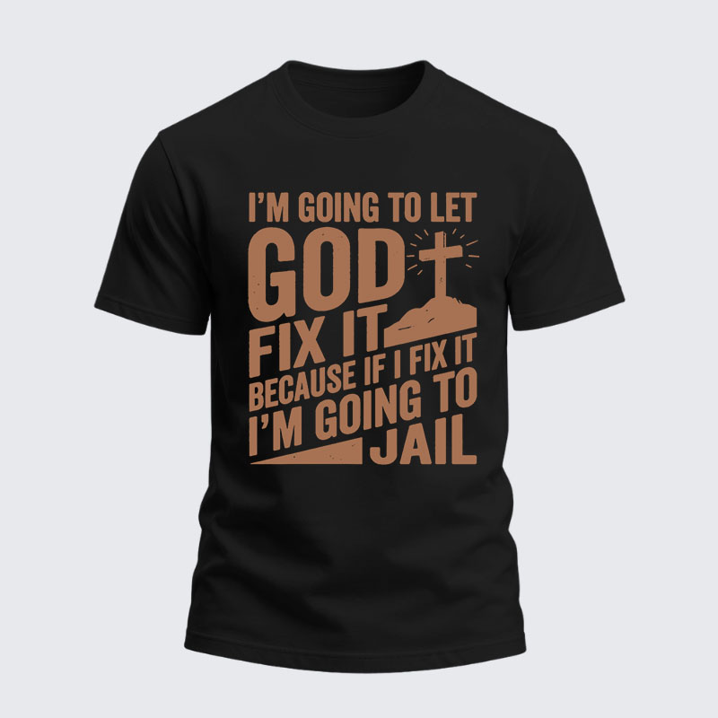 Heavyweight Cotton Tee - Lift Heavy Pray Hard