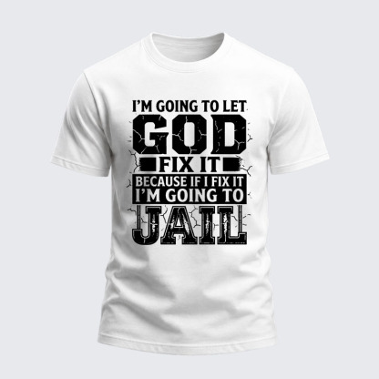 Heavyweight Cotton Tee - Lift Heavy Pray Hard