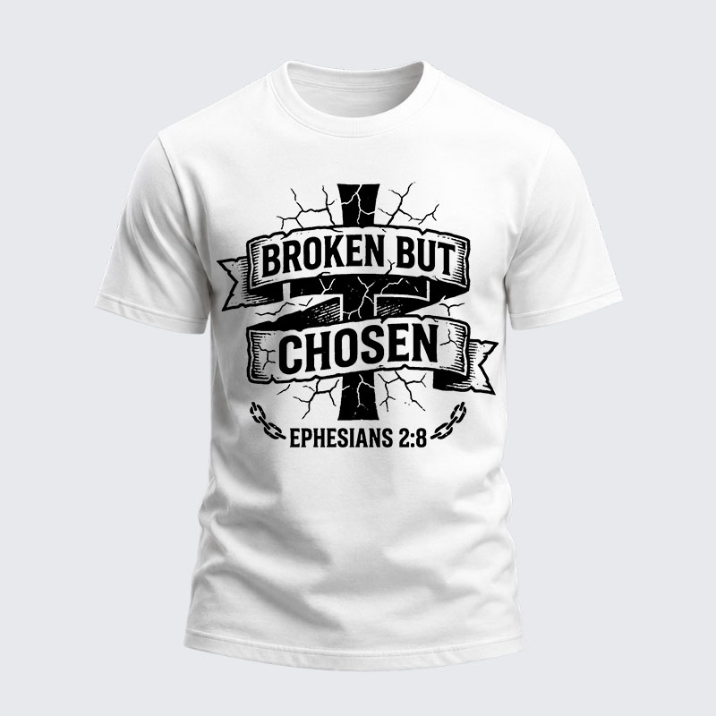 Heavyweight Cotton Tee - Broken But Chosen
