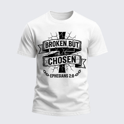 Heavyweight Cotton Tee - Broken But Chosen