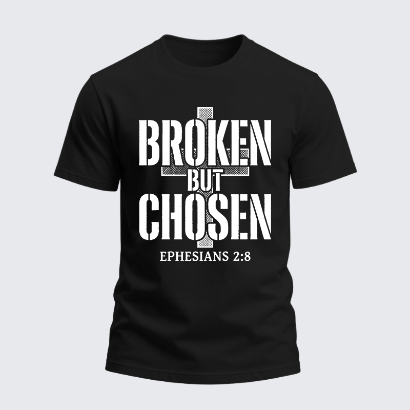 Heavyweight Cotton Tee - Broken But Chosen