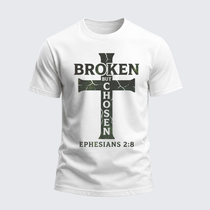 Heavyweight Cotton Tee - Broken But Chosen