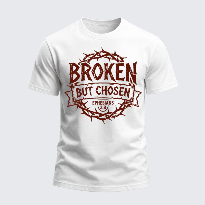 Heavyweight Cotton Tee - Broken But Chosen