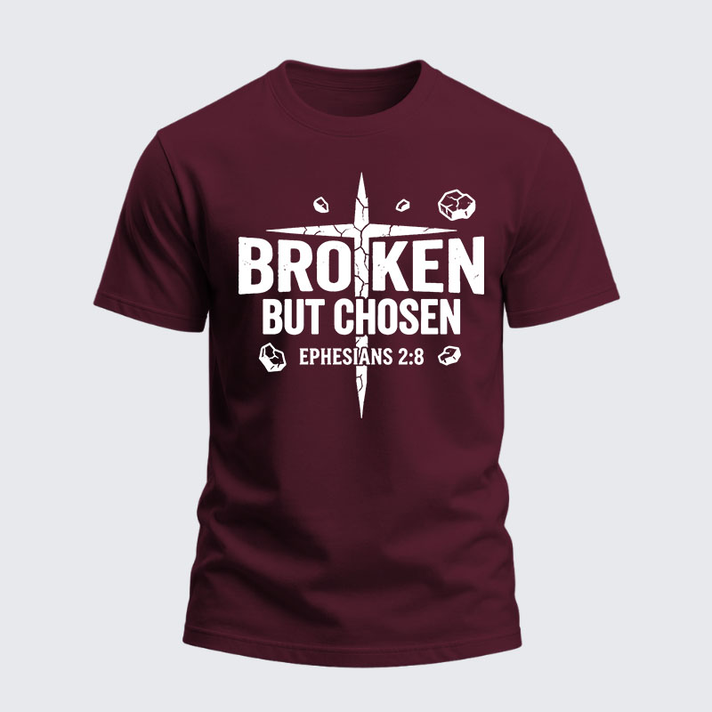 Heavyweight Cotton Tee - Broken But Chosen