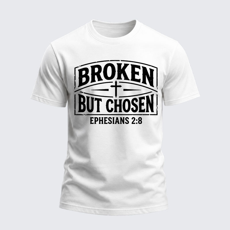 Heavyweight Cotton Tee - Broken But Chosen