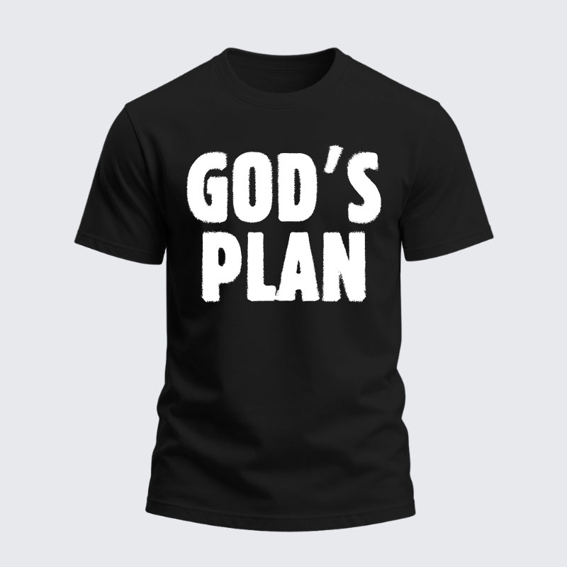 Heavyweight Cotton Tee - God's Plan