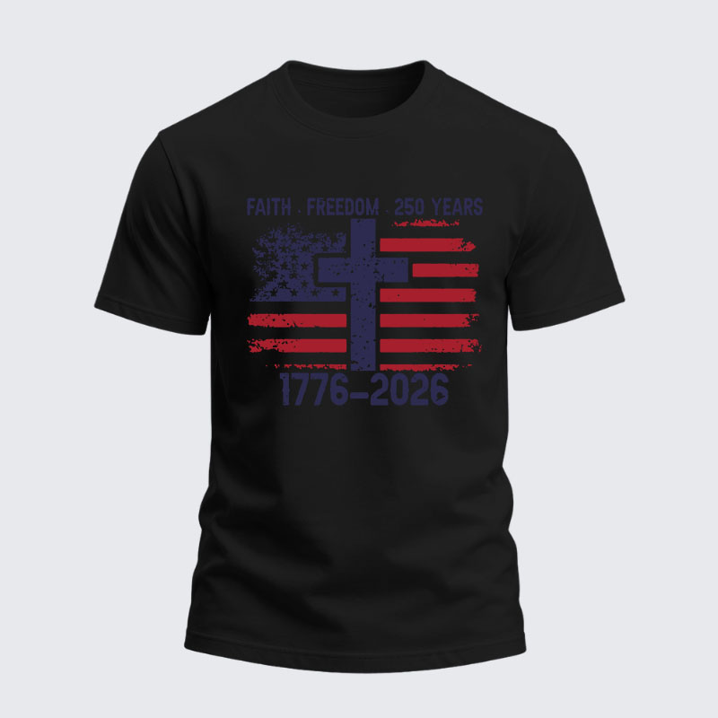 Heavyweight Cotton Tee - Faith Freedom