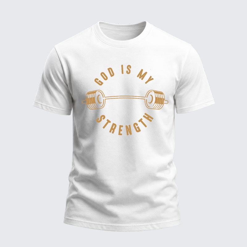 Heavyweight Cotton Tee - God Is My Strength